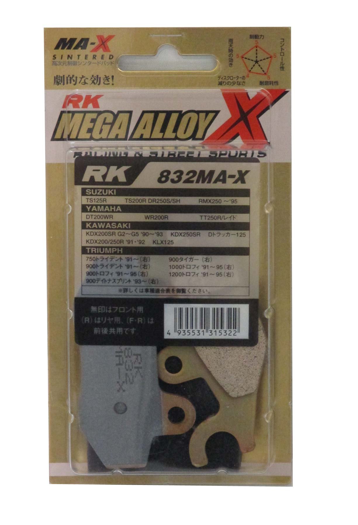 Amazon | アールケー(RK) ブレーキパッド メガアロイ YAMAHA